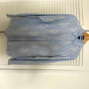Cotton w embroidery detail Gap Medium size classic fit long sleeve shirt